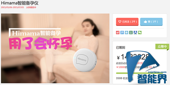 Himama創(chuàng)女性智能備孕百萬眾籌紀(jì)錄