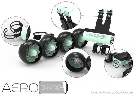 風力驅動發(fā)電 這個移動電源永遠不會斷電