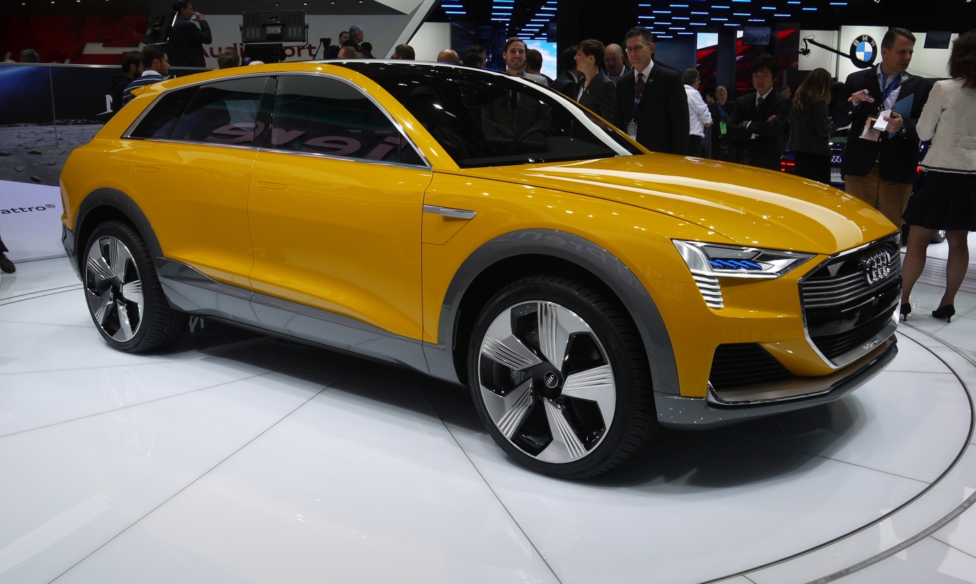 奧迪的這輛氫鋰混合動力概念車，燃料電池 4 分鐘灌飽