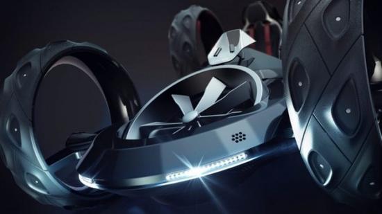 新玩具？這里有輛能爬墻的電動(dòng)車 莫非是鋼鐵俠的