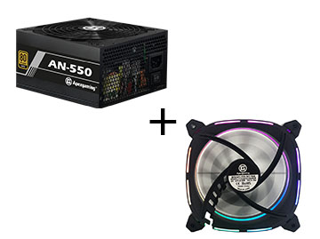 【免費試用】美商艾湃（Apexgaming）AN-550電源+無極ARGB電腦機(jī)箱風(fēng)扇套裝