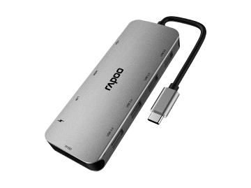 【免費試用】雷柏XD200 USB-C 10口擴(kuò)展塢分線轉(zhuǎn)換器