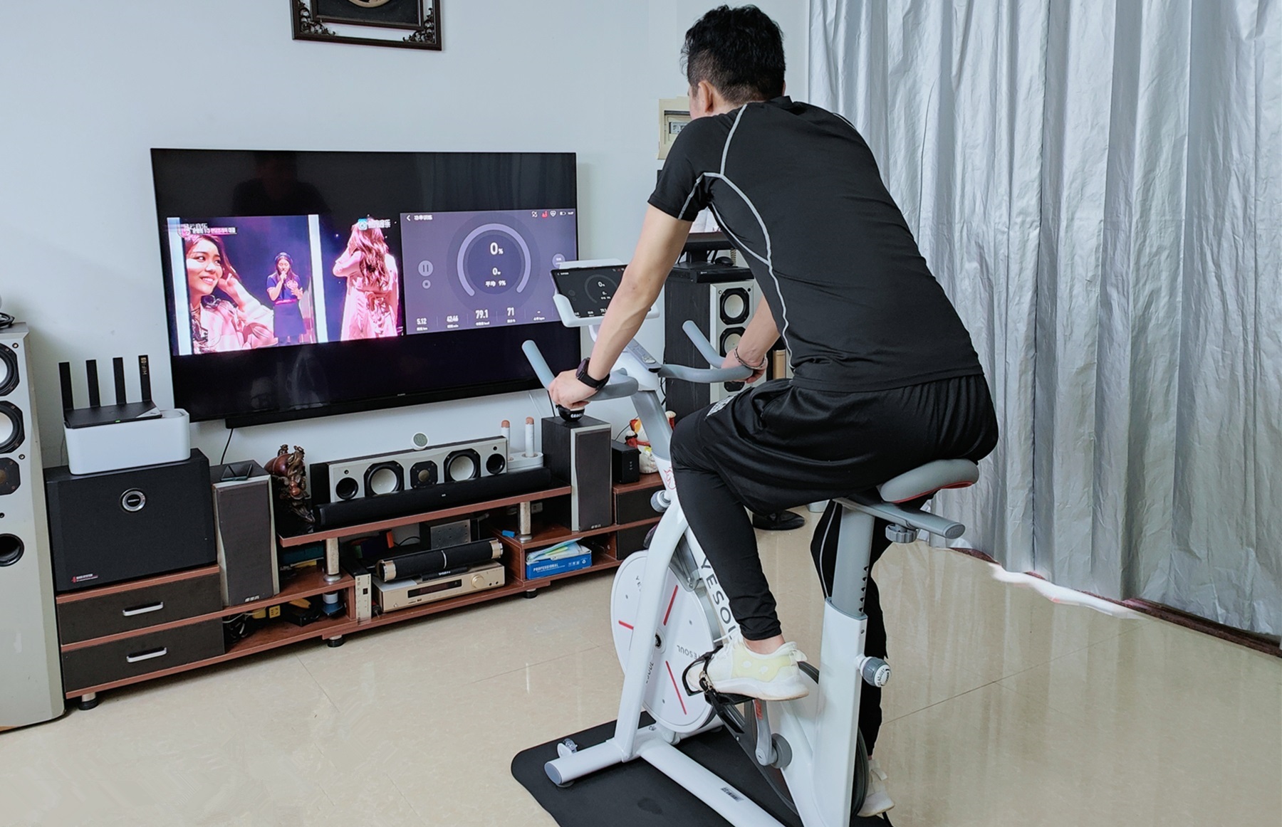 無電靜音不擾人，居家運動更放心，野小獸動感單車S1評測分享