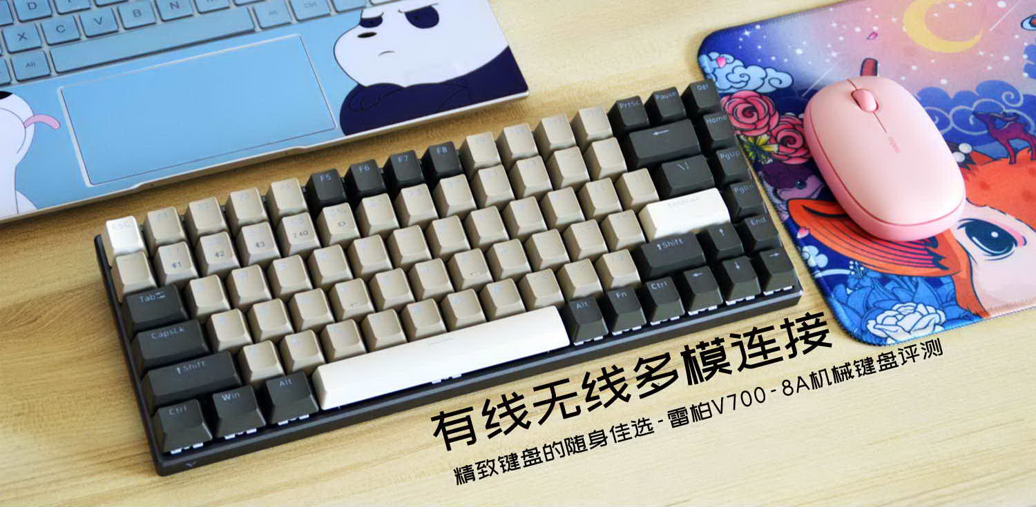 有線無線多模連接，精致鍵盤的隨身佳選-雷柏V700-8A機械鍵盤評測